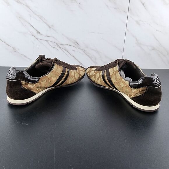 Coach Kathleen Signature Brown Sneakers - Picture 5 of 8